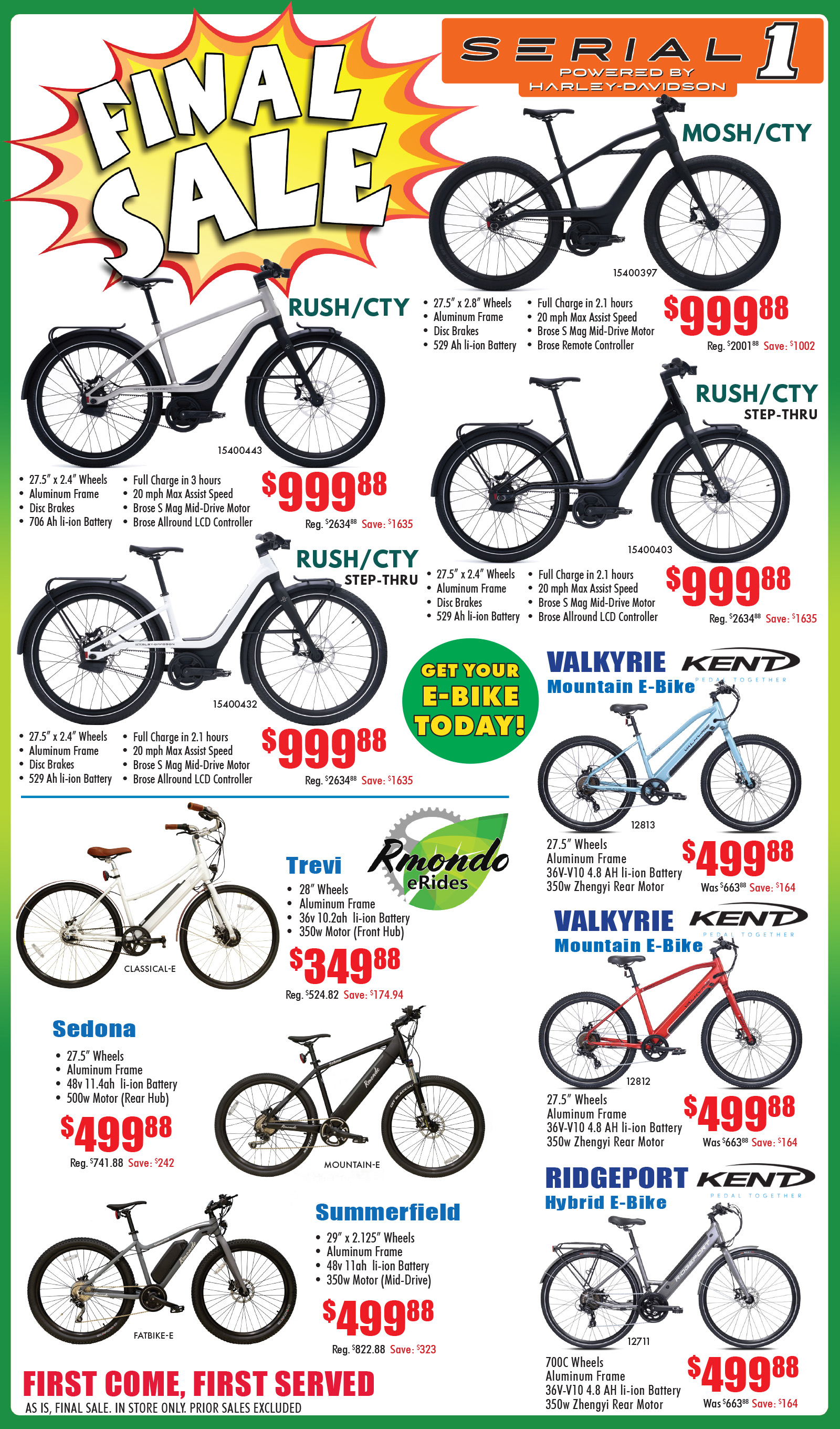 Electric Bicycles Sale
